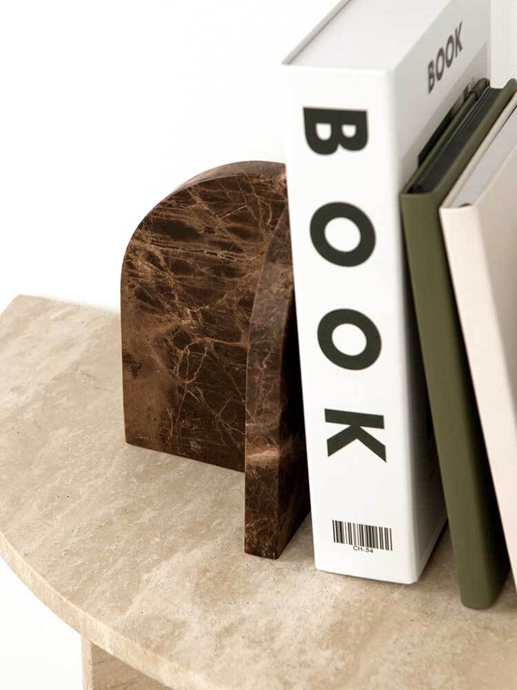 Aurelia Bookends in Marble - Dark Emperador