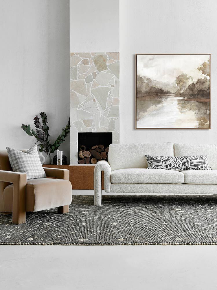 River Mode Canvas Art Print