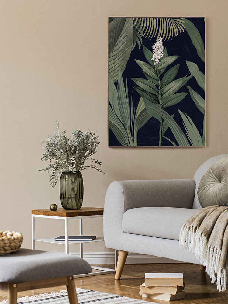 Dark Flora I Canvas Art Print