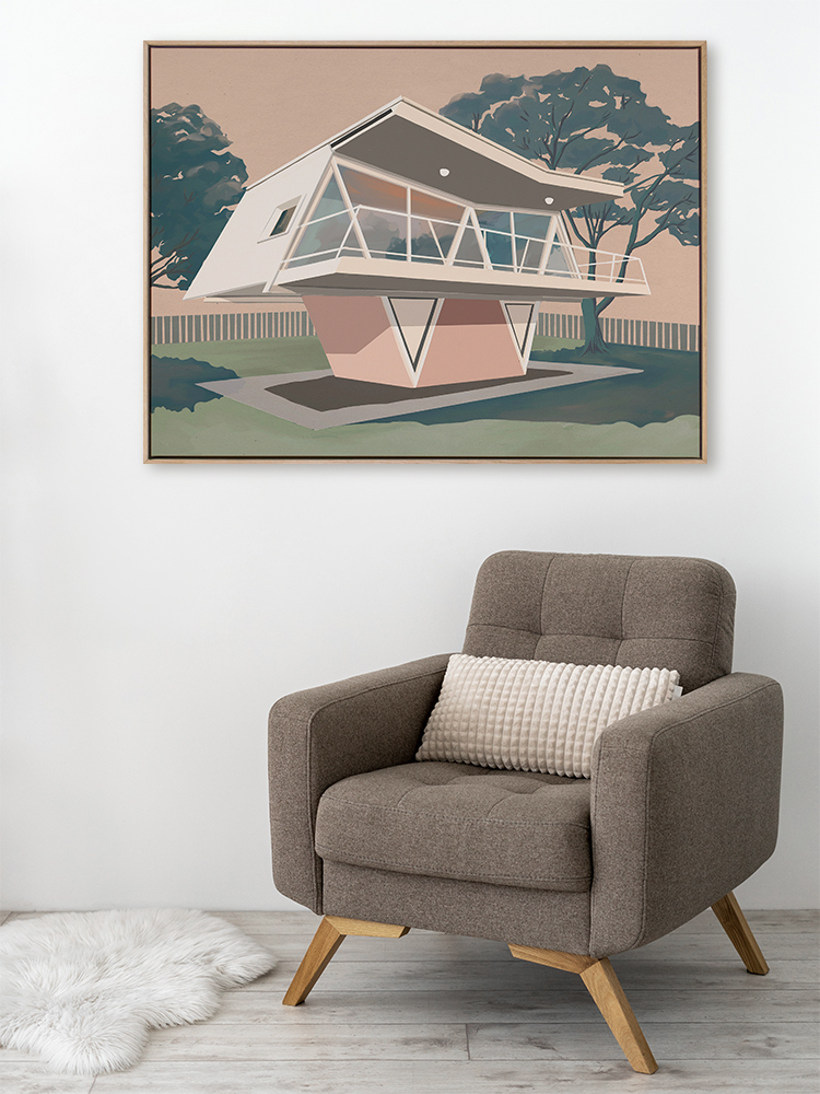 Futura House Canvas Art Print