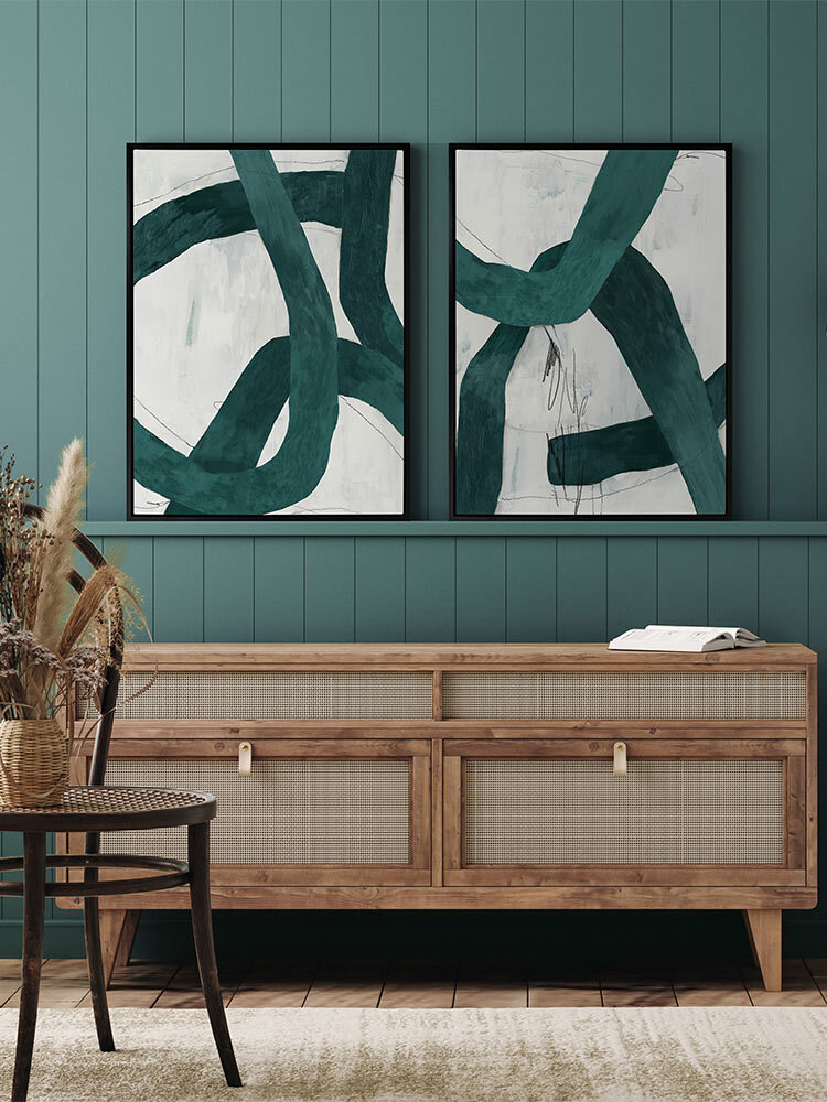 Jade Coil I Canvas Art Print