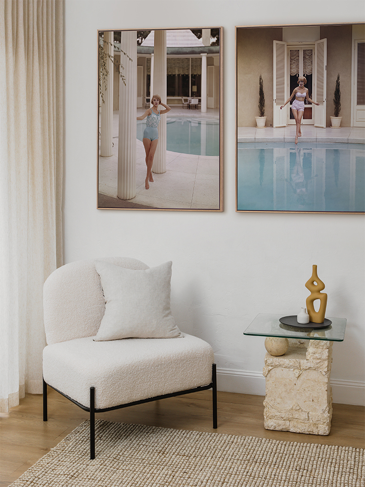 Poolside Glamour I Canvas Art Print