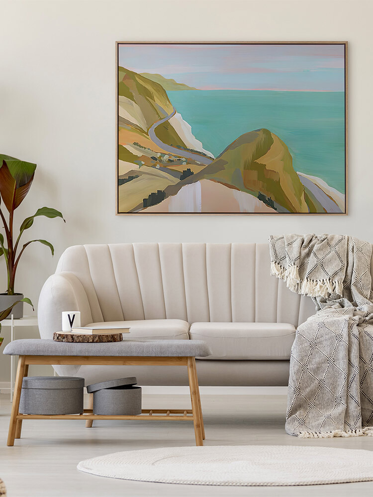 Coastal Drive Canvas Art Print