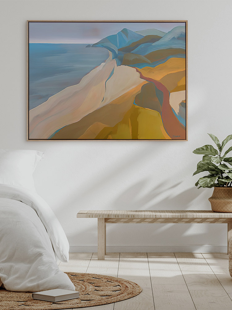 The Coastline Canvas Art Print