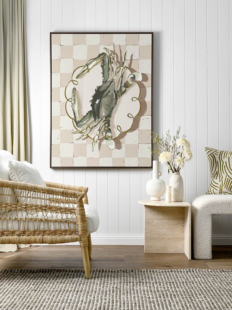 Late Lunch Neutral Canvas Art Print