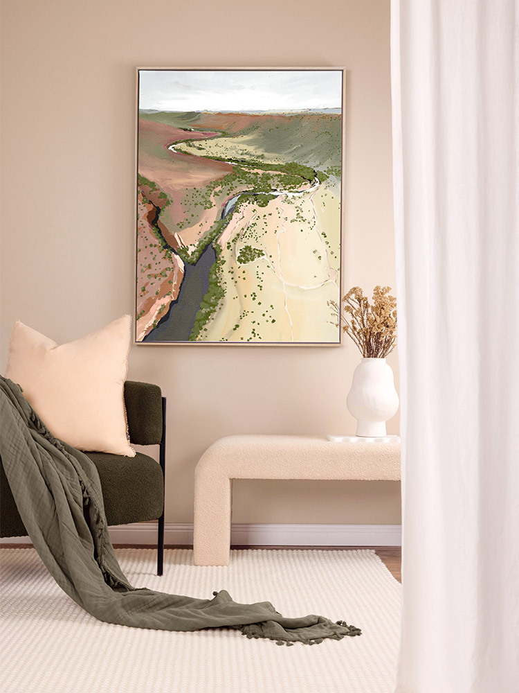 Where The River Runs Canvas Art Print