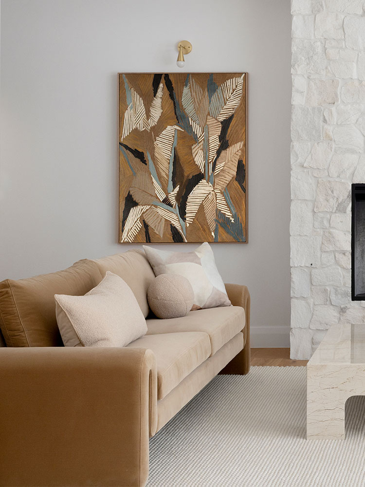 Geometric Gum Leaves II Canvas Art Print