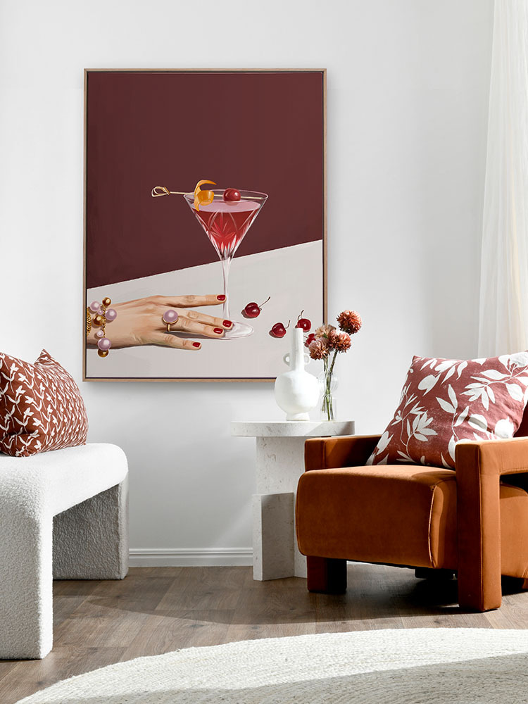 A Cosmopolitan Canvas Art Print