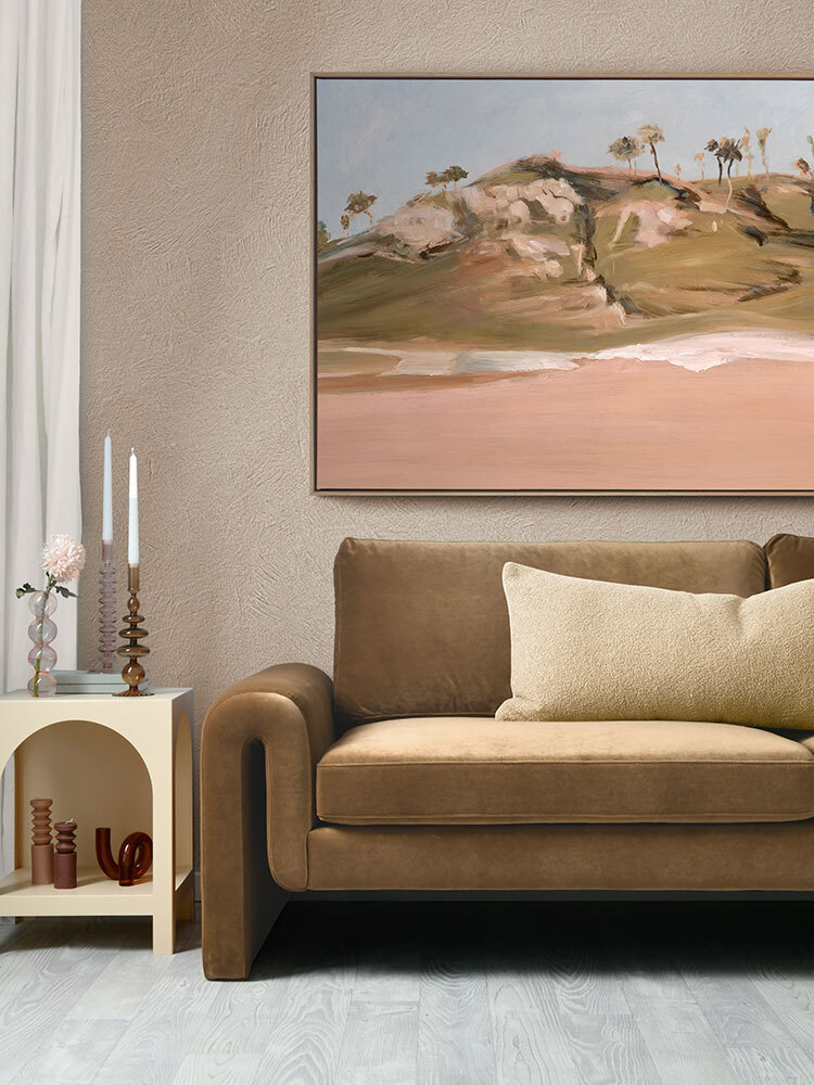 Serene Grassy Hills Canvas Art Print