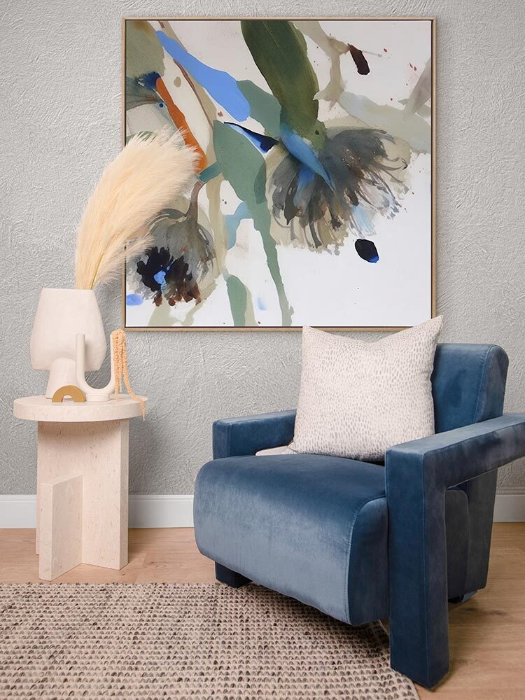 Blue Nectar II Canvas Art Print