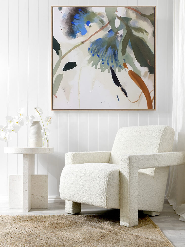 Blue Nectar III Canvas Art Print