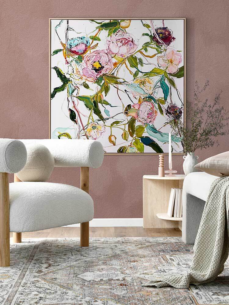 A Rosy Affair I Canvas Art Print