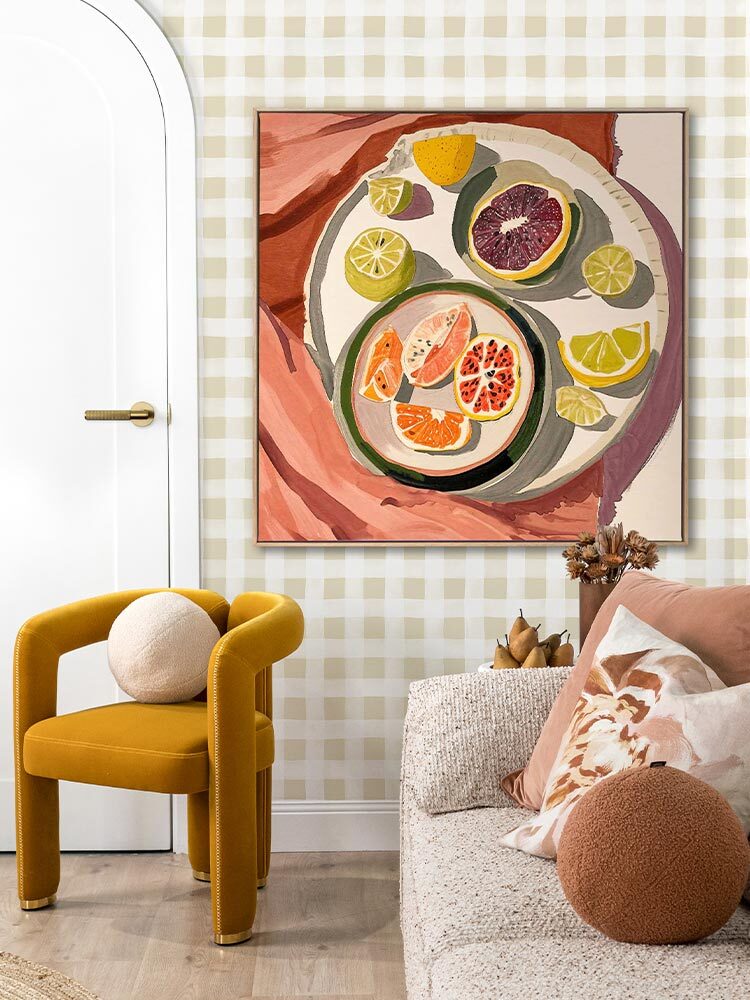 Sun-Soaked Fruit Canvas Art Print