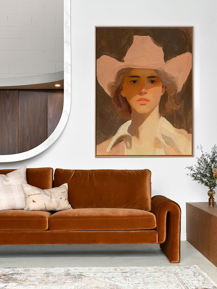 Annie's Dusty Ride Canvas Art Print