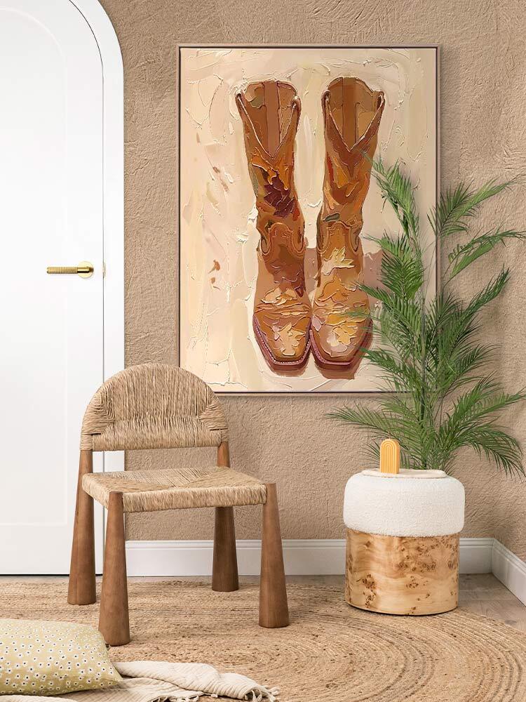 These Boots Were Made For Walking Canvas Art Print