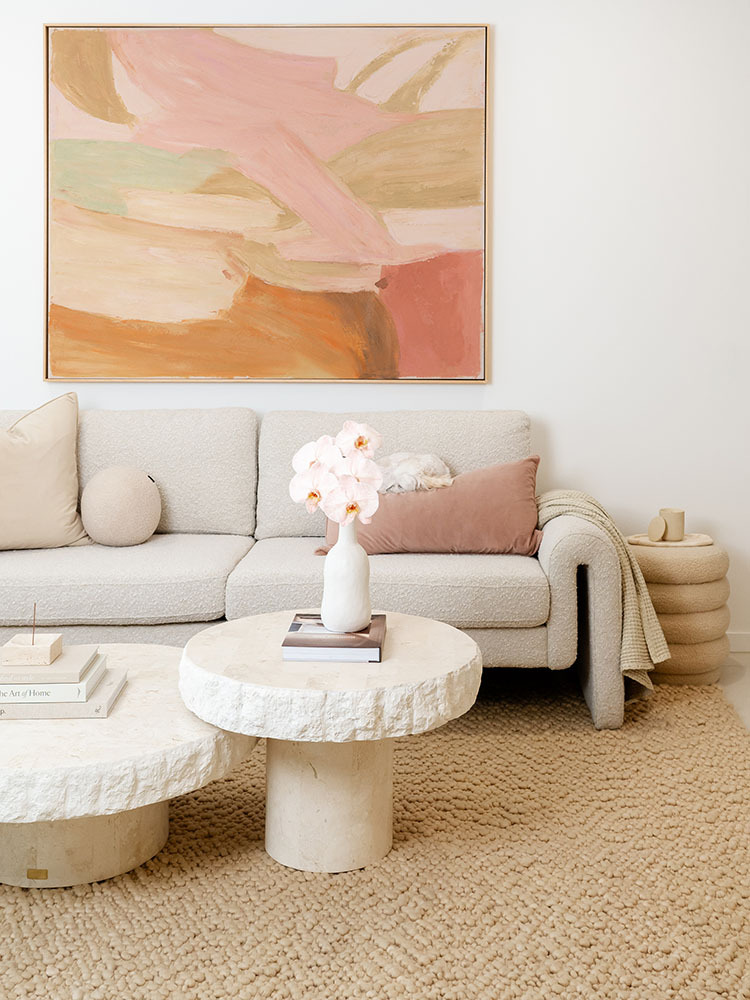 Blush Current Canvas Art Print