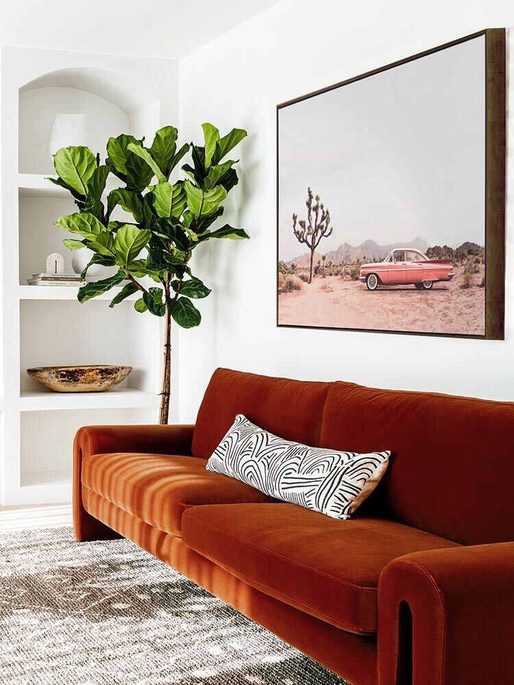 Desert Cadillac Canvas Art Print