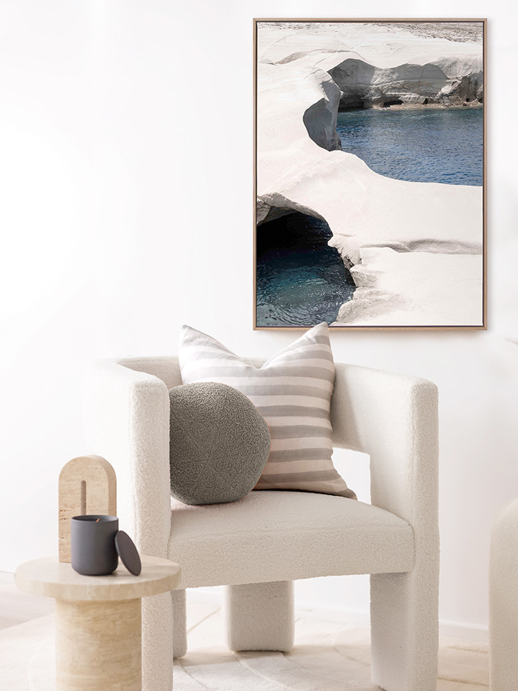 Mediterranean Cove Canvas Art Print