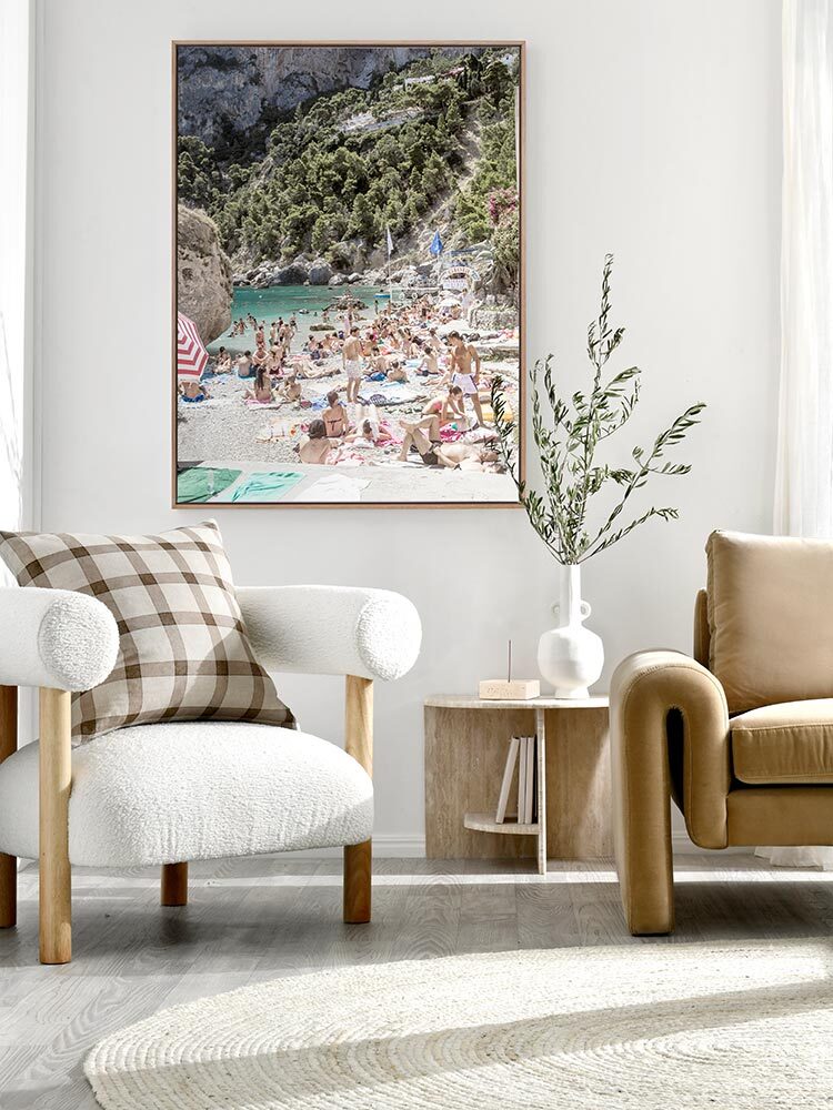 Marina Piccola Beach Canvas Art Print