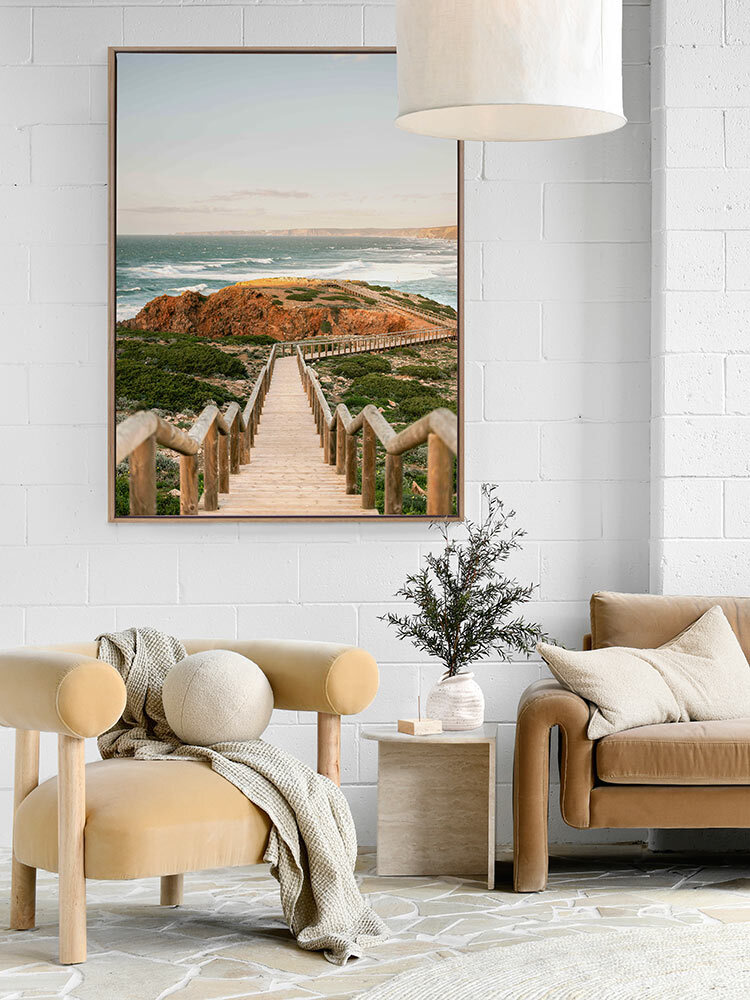 Beach Boardwalk Canvas Art Print