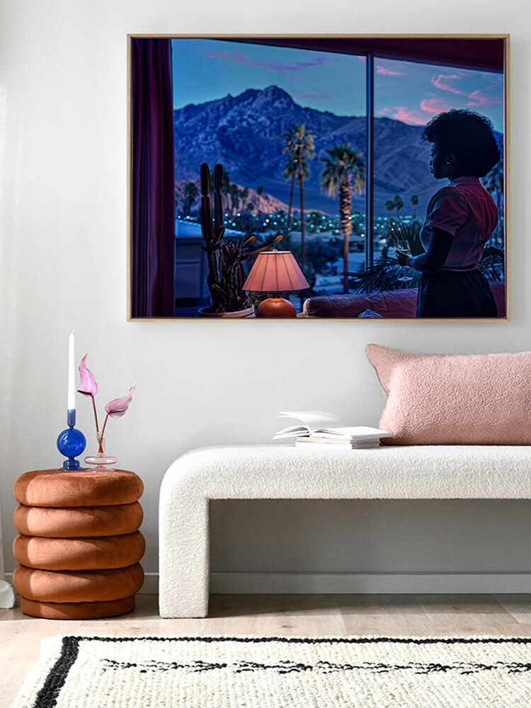 An Evening in Palm Springs Canvas Art Print