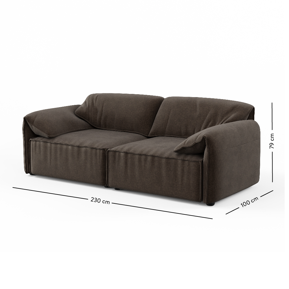 Layla 2 Seater Sofa - Boucle