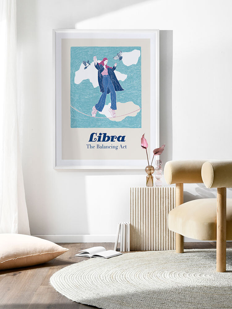 Libra Rectangle Poster