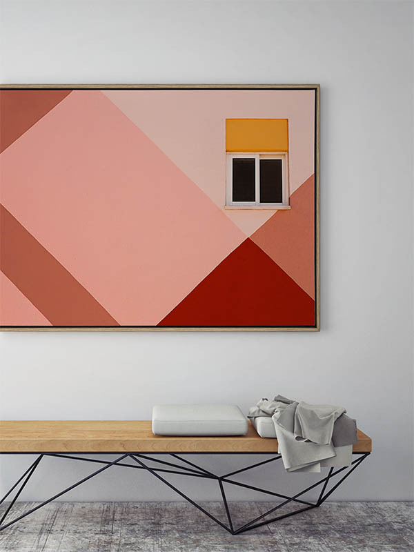 Peachy Views Canvas Art Print