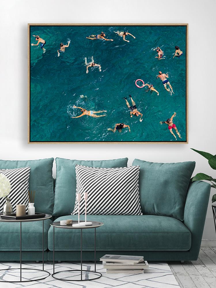 Summertime Floating Canvas Art Print