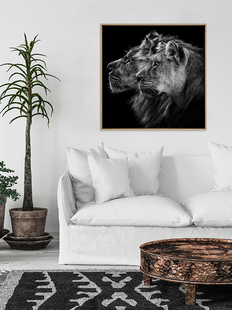 A Fierce Pairing Canvas Art Print