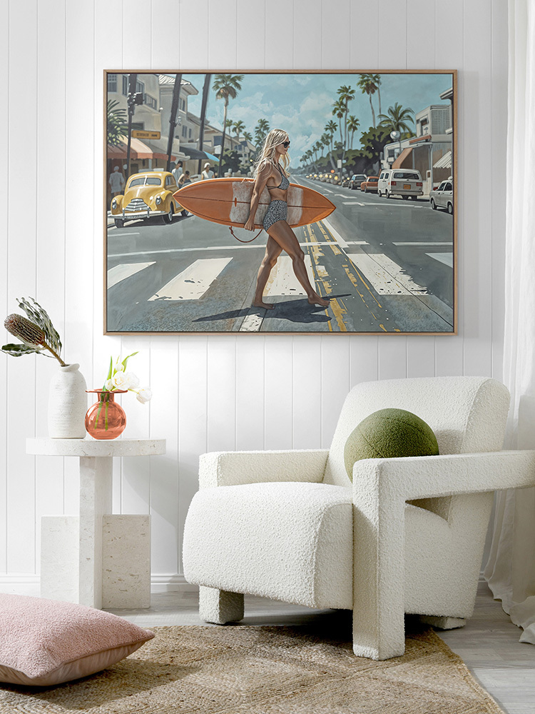 Stopping Traffic Canvas Art Print