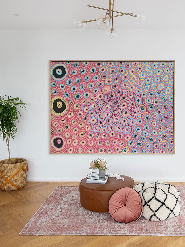 Mina Mina Jukurrpa II Canvas Art Print