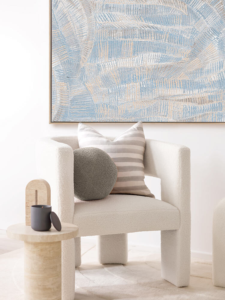 Dhala-Bu-Nya Light Blue Canvas Art Print