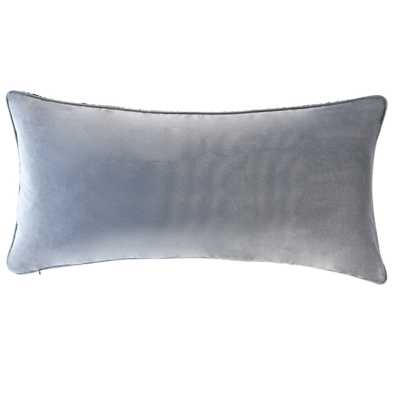 Smoke Grey Boucle Cushion 80x40cm