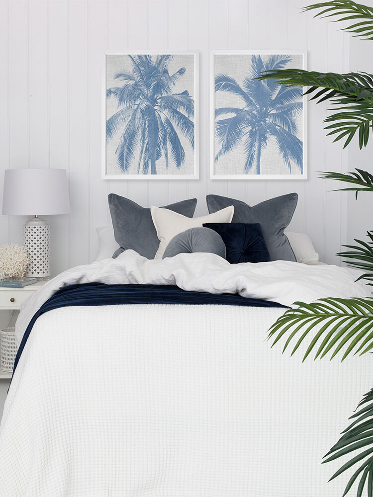 Denim Palms I Poster