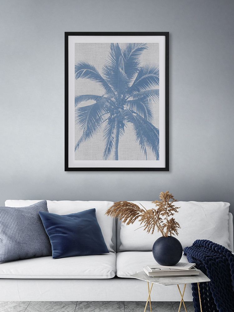 Denim Palms II Poster