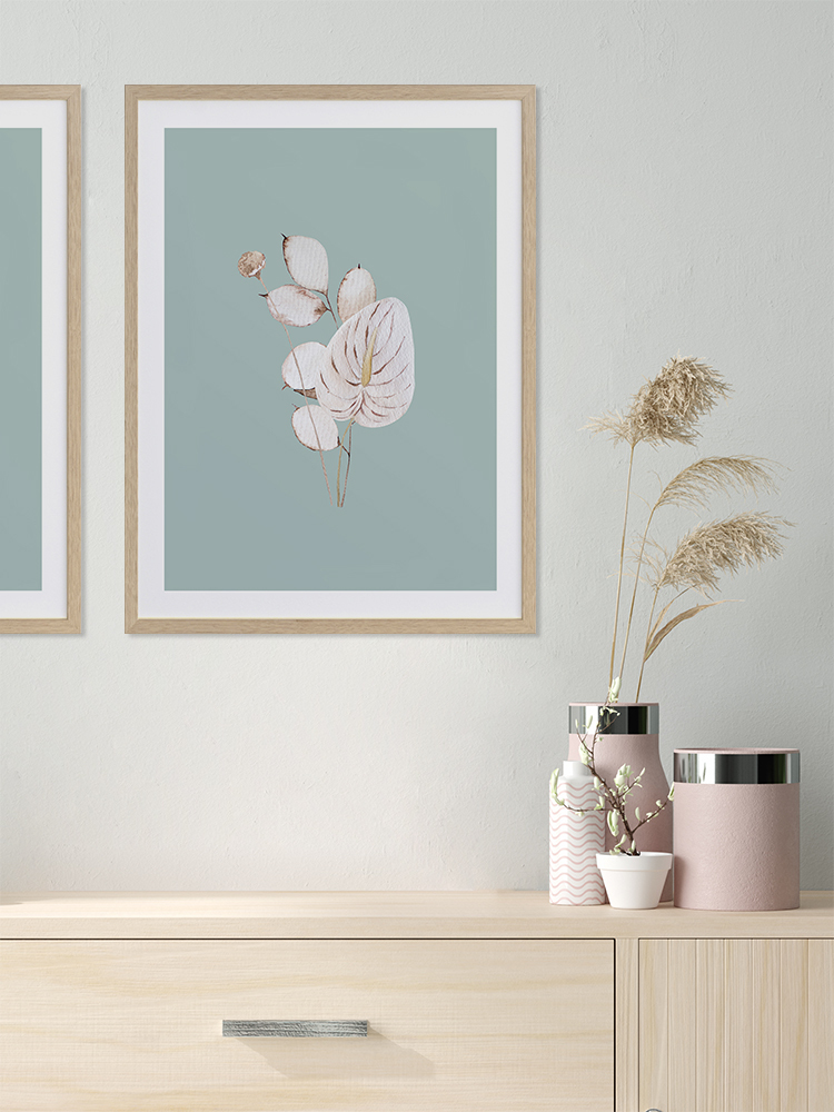 Mint Anthurium I Poster