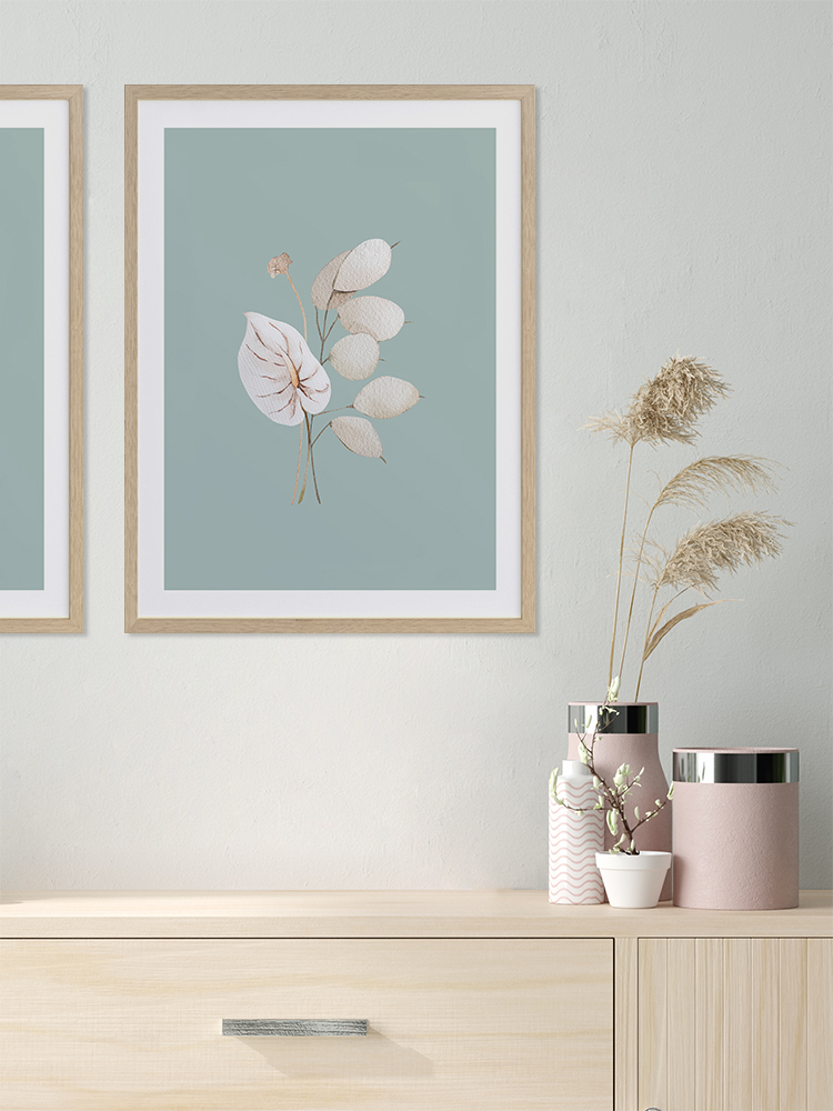 Mint Anthurium II Poster