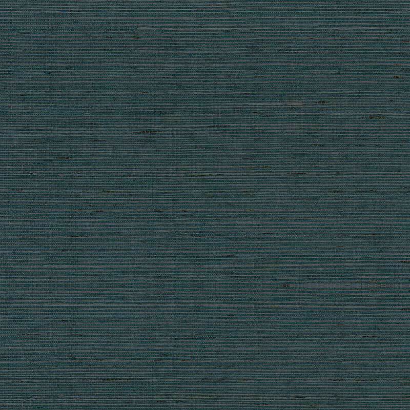 Off the Coast Dark Faux Seagrass Wallpaper