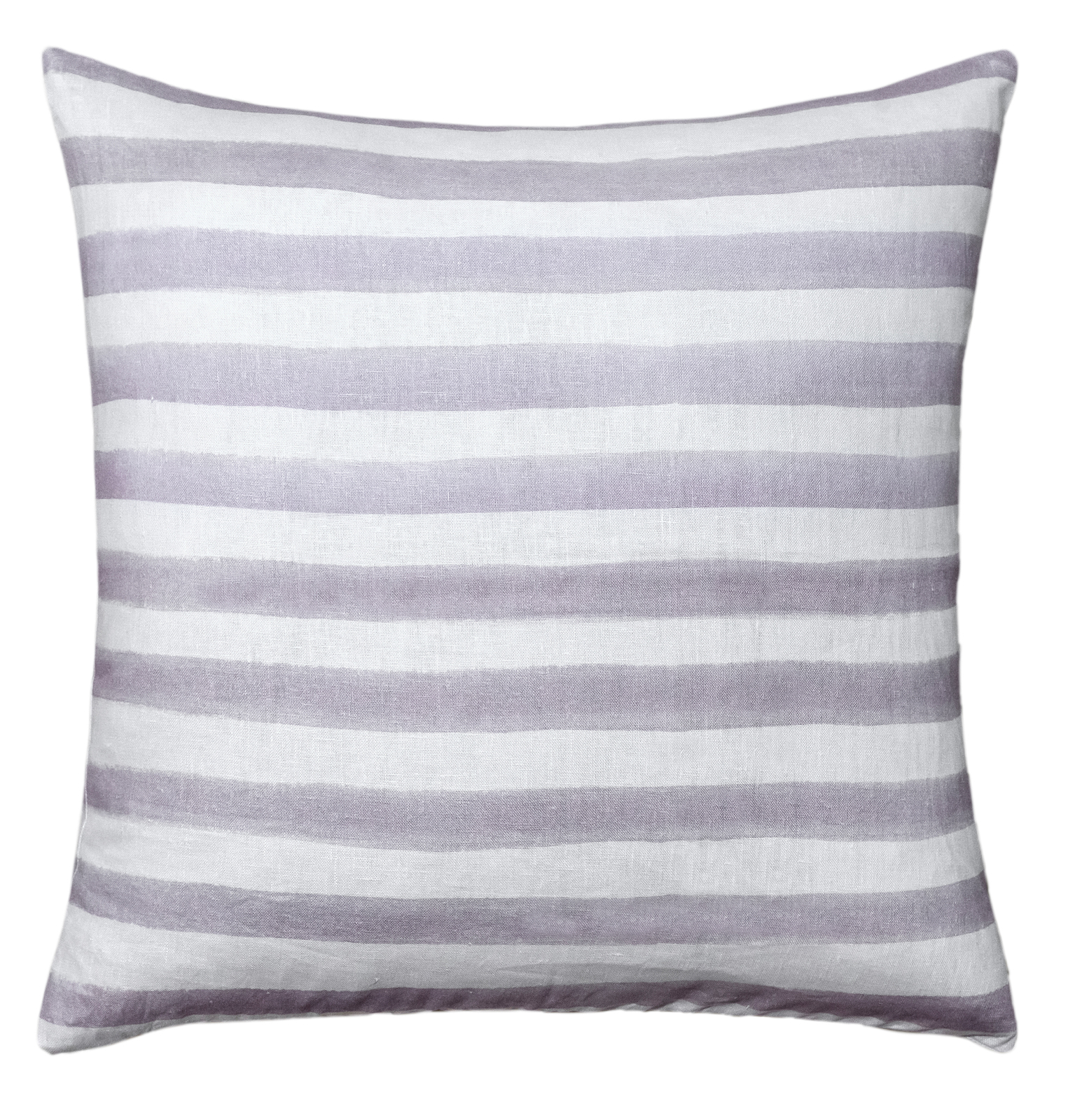 Rumi Striped Lilac Linen Cushion - 50X50cm