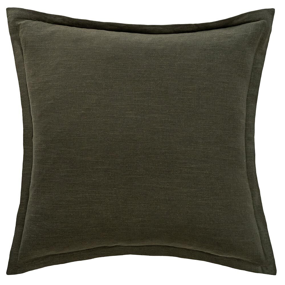 Blair Khaki Green Linen Cushion - 60X60cm