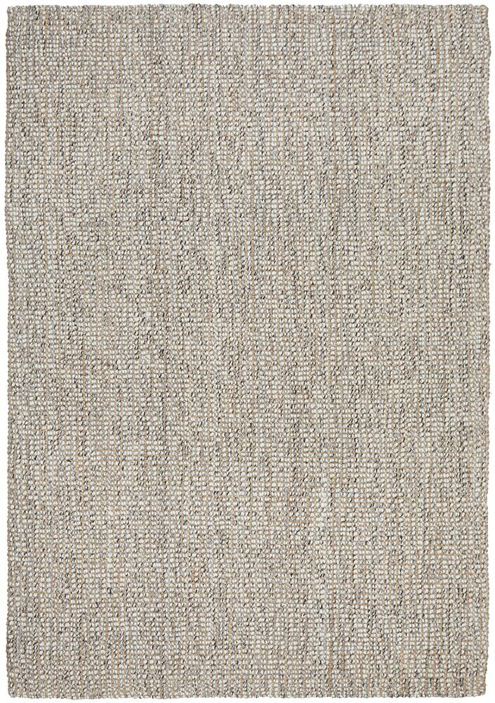 Arabella Grey Handmade Wool-Jute Blend Rug