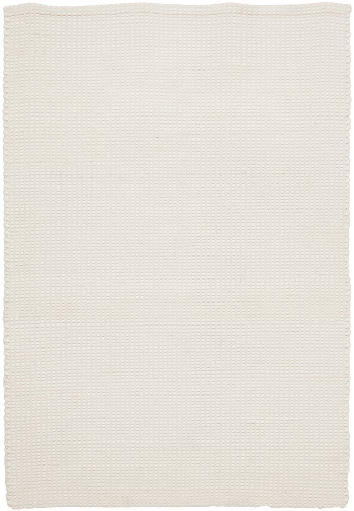 Skandi 300 White Handmade Wool Flat Weave Reversible Rug