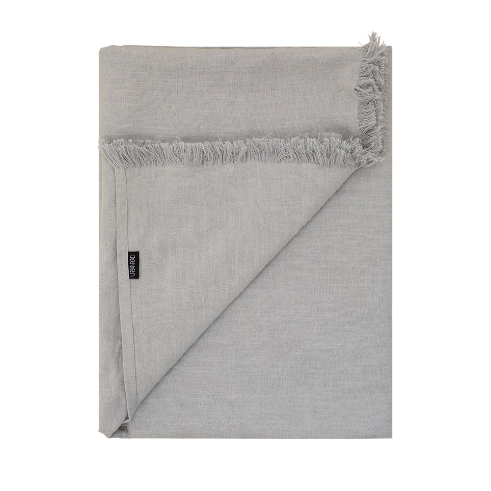 Oakley Sky Blue Linen Throw - 130x230cm