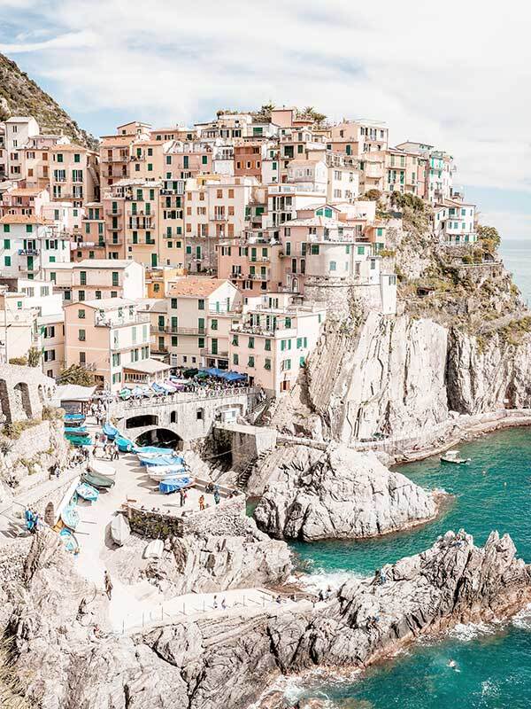 Cliffs of Cinque Terre Canvas Art Print