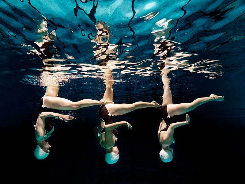 Water Aerobics I Canvas Art Print