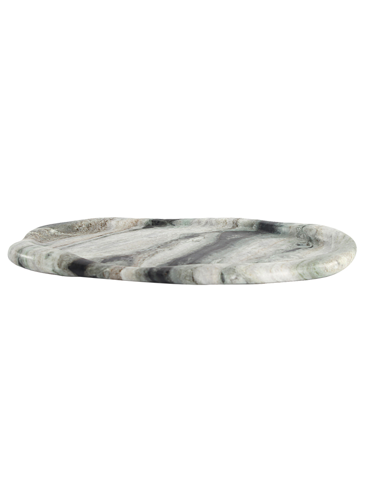 Emi Decorative Tray in Marble - Jade Green