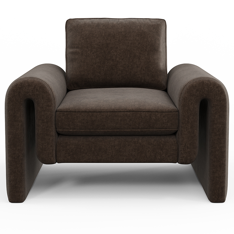 Kole Armchair - Mottled Velvet