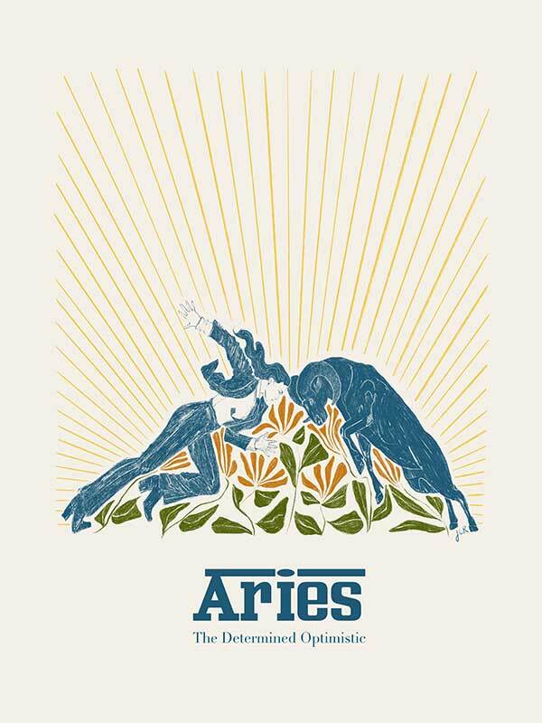 Aries Rectangle Poster