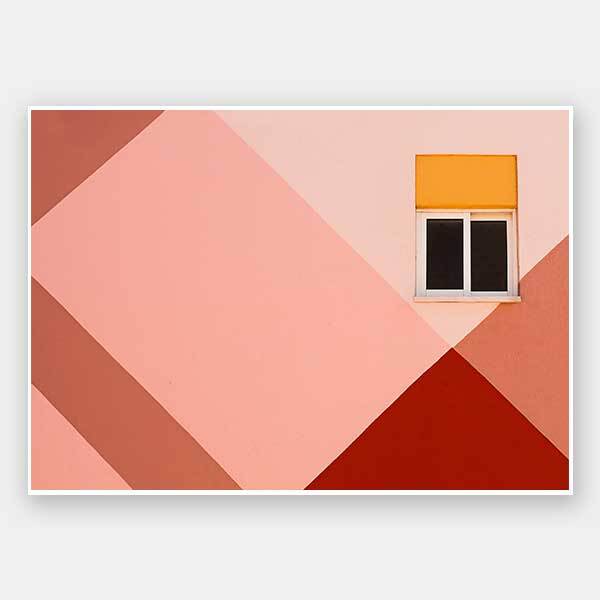 Peachy Views Unframed Art Print